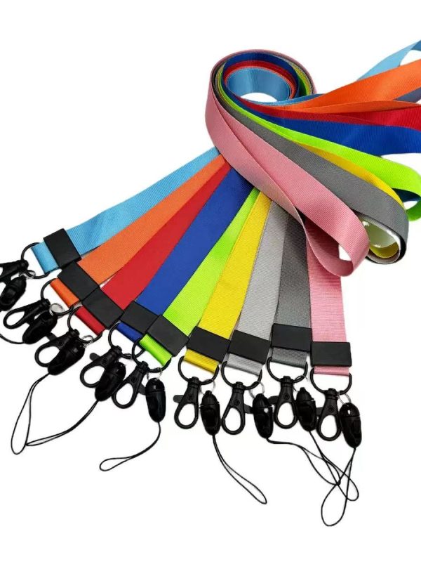 Solid-color lanyard